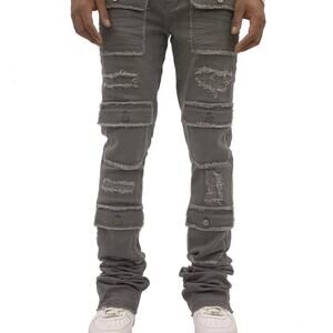 Doctrine Superstack Grey Mens Jeans Size 38